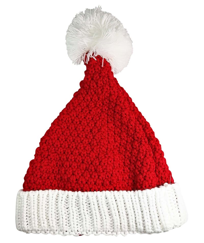 HINDAWI Santa Hats for Adults Christmas Hat Beanie Winter Women Men Knitted Ski Knit Caps - Image 4